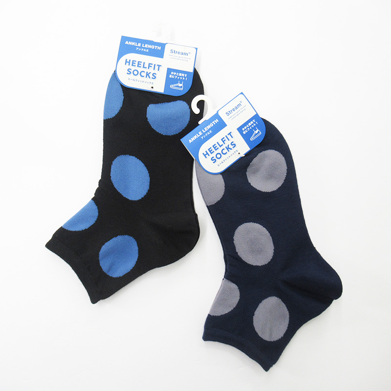 STREAM ドットかかと直角アンクレットソックス